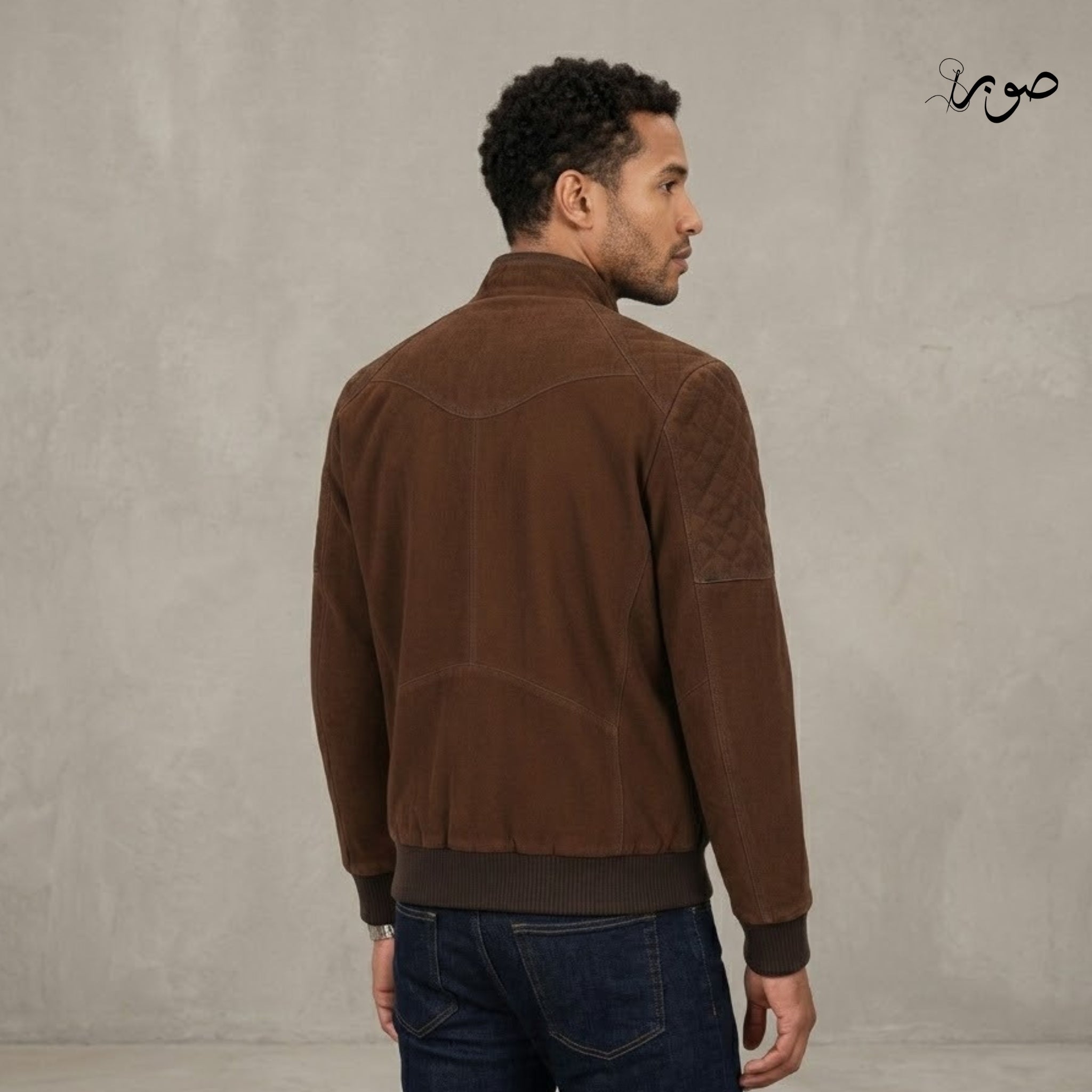 Atlas Brown Biker Jacket - Premium Suede Biker Jacket