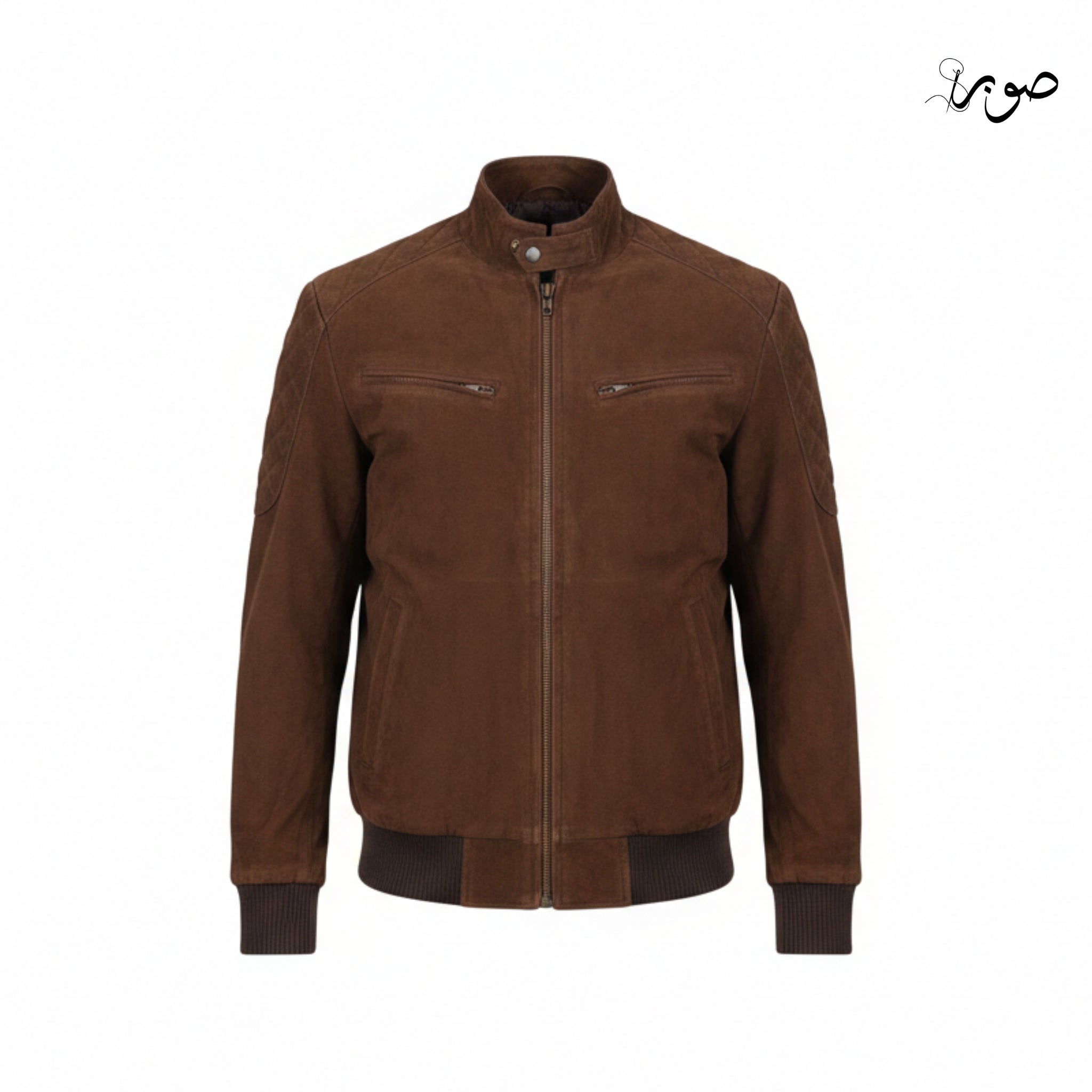 Atlas Brown Biker Jacket - Premium Suede Biker Jacket